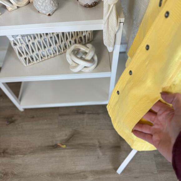 Christopher & Banks Women's Size S Yellow Button Up Blazer Jacket #3511 - Picture 5 of 8